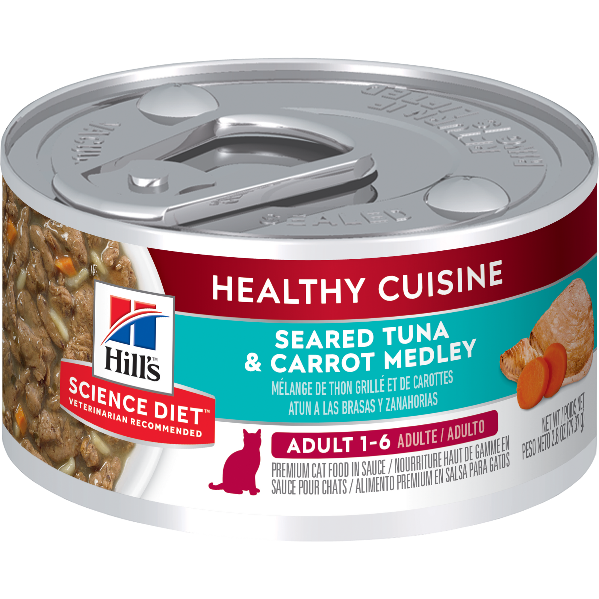 Hill's Science Plan Adult Wet Cat Food Tuna Flavour Cans - 79g