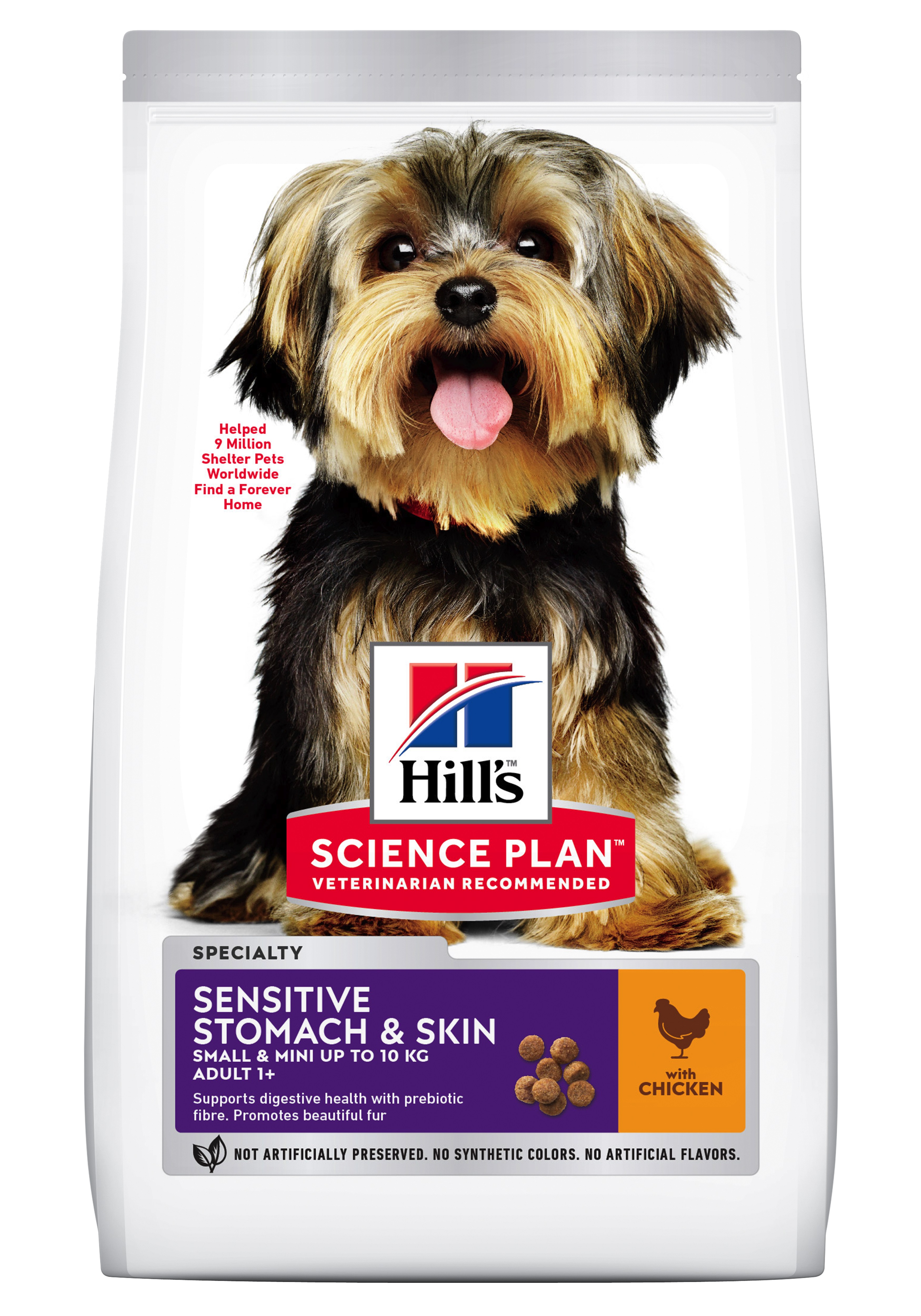 HILL'S SCIENCE PLAN Adult Sensitive Stomach & Skin Small & Mini Dry Dog Food Chicken Flavour - 6kg