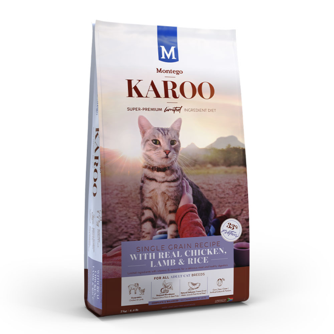 Montego Karoo Chicken & Lamb Adult Cat Food - 10kg