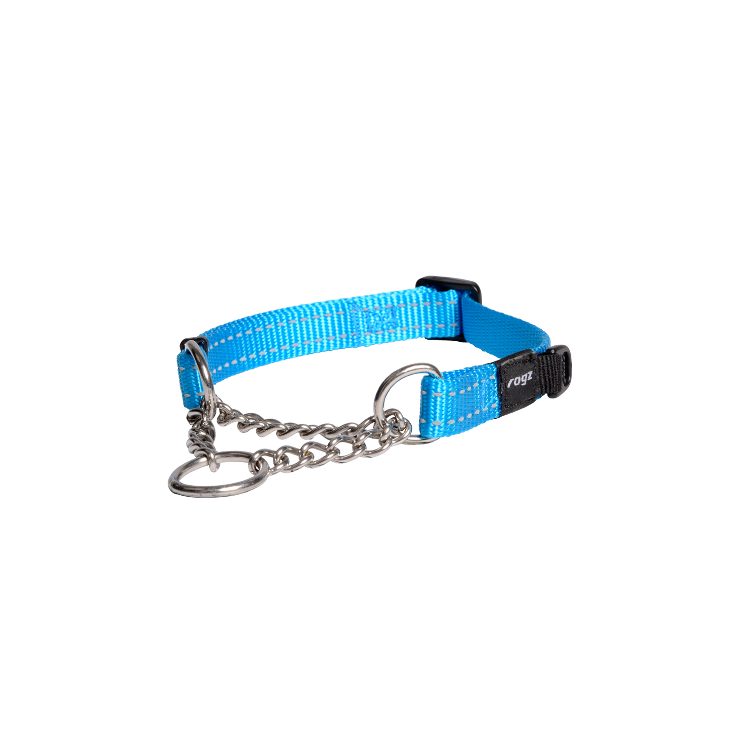 Rogz Utility Control Collar Chain Turquoise (Medium)