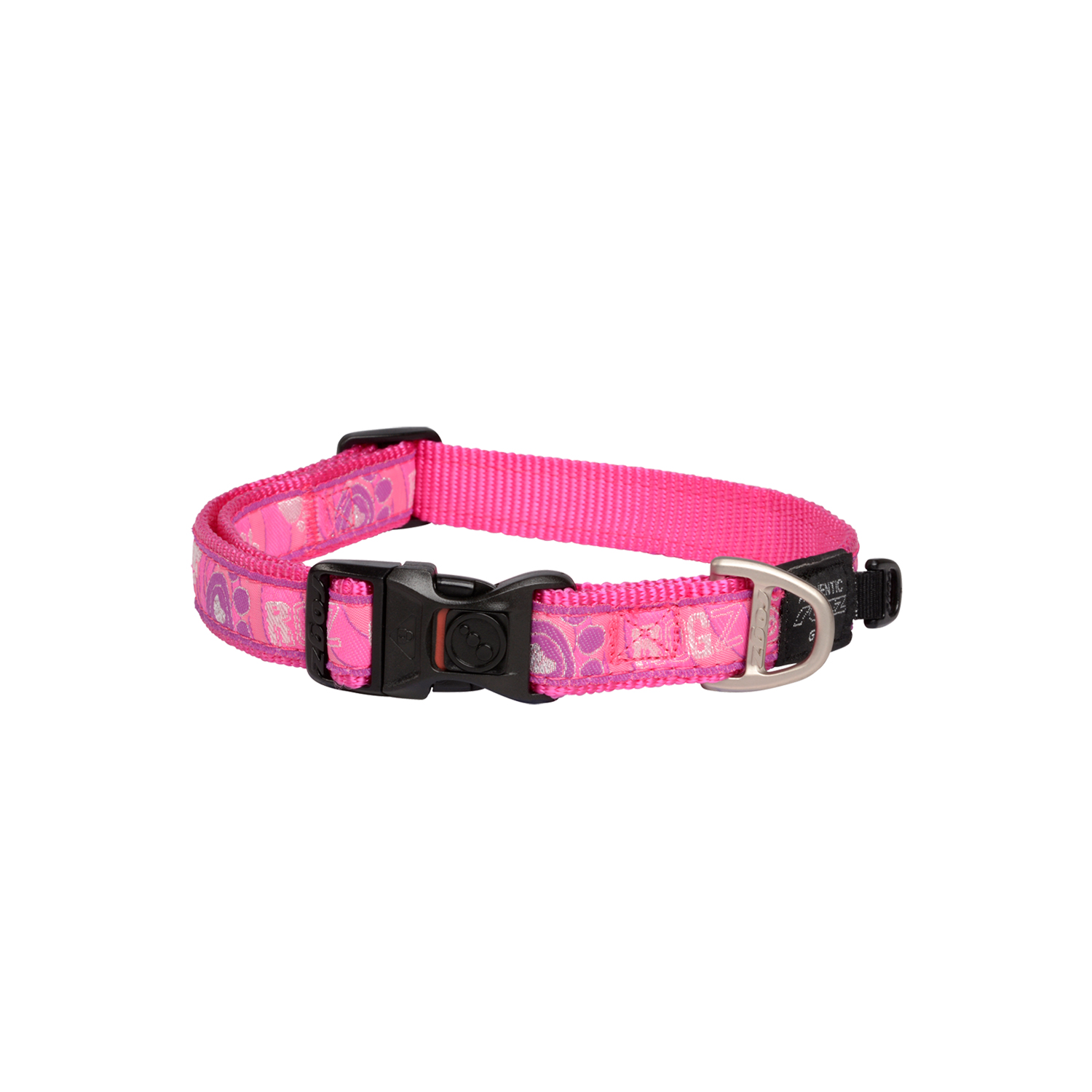 Rogz FancyDress Classic Collar Pink Paws (Large)