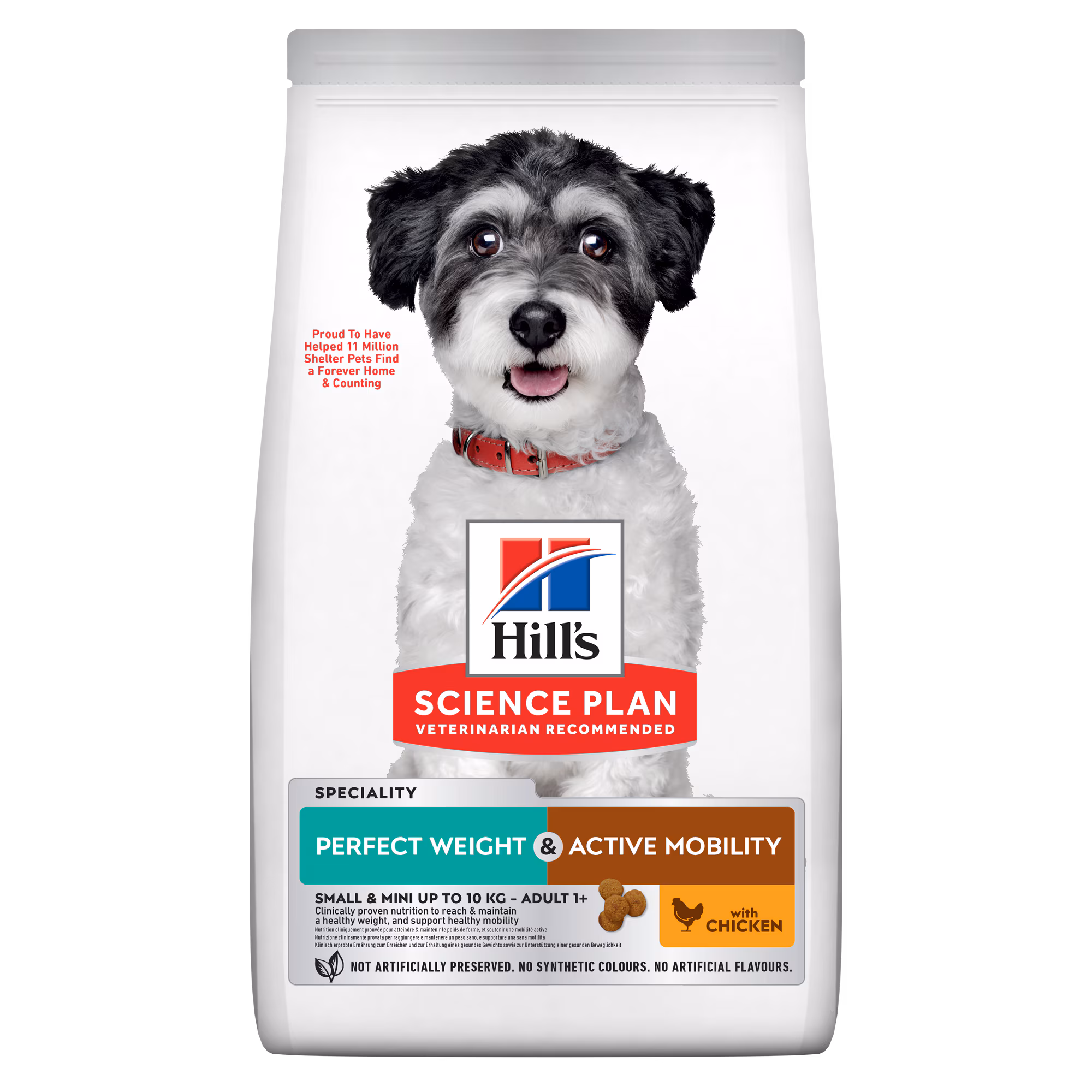 Hill's Science Plan Perfect Weight and Active Mobility Small and Mini Adult Dry Dog Food - 1.5kg