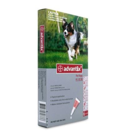 ADVANTIX LARGE DOG 10-25 KG (4X2.5ML) RED