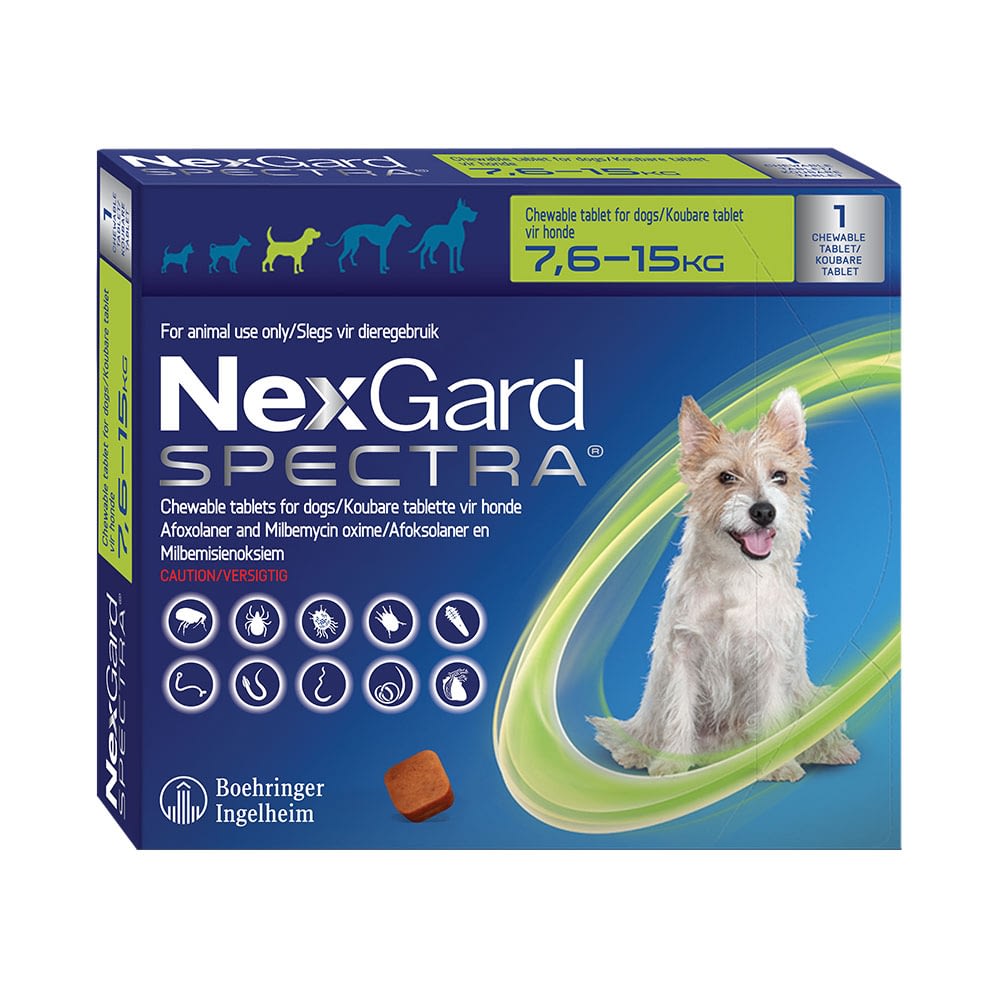 Nexgard Spectra Medium (7,6-15kg) Singles