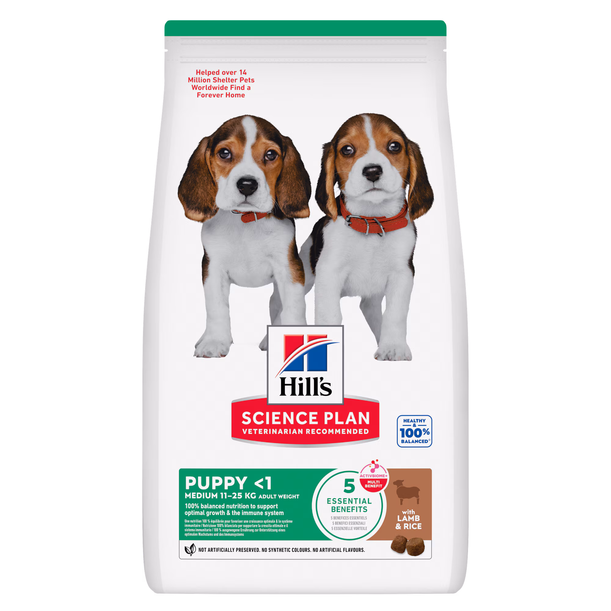 Hill's Science Plan Puppy Medium Dry Dog Food Lamb and Rice Flavour - 12kg