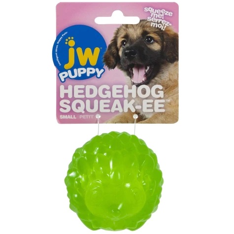 JW Puppy Squeaky Hedgehog Ball Small