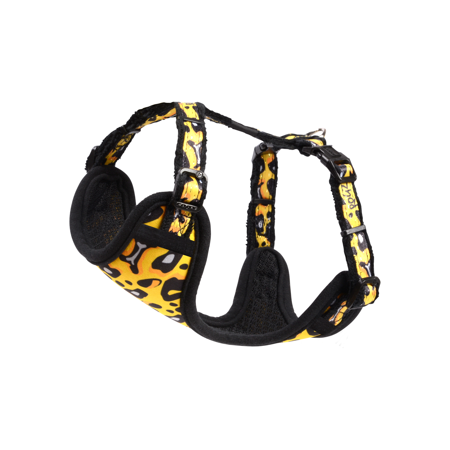 Rogz Fashion Comfy Harness Leopard Bone (Small)