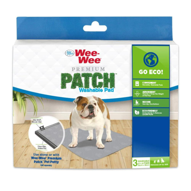 Wee-Wee Premium Patch Washable Dog Pee Pads - 3 Pack