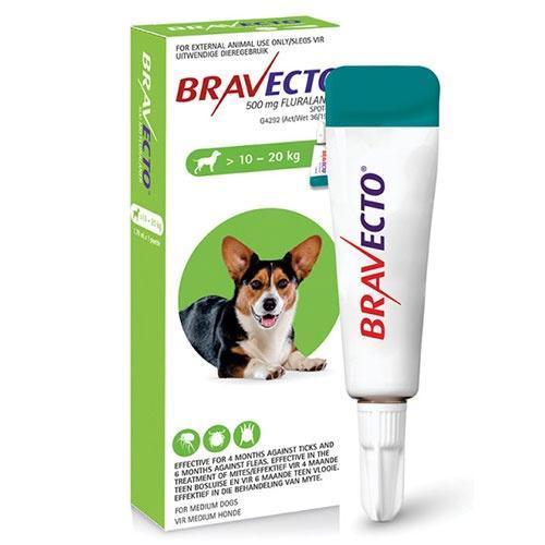 Bravecto Spot-On Dog Medium (Green) 10-20kg