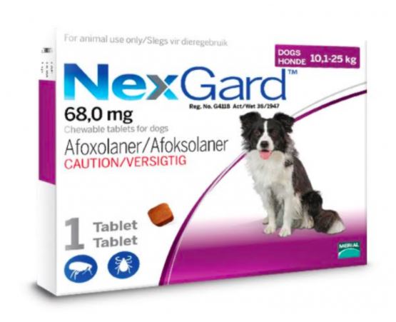 NEXGARD 10-25KG (PURPLE) LARGE CHEWABLE