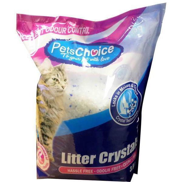 PETS CHOICE Cat Litter Crystals Silica - 3.6kg