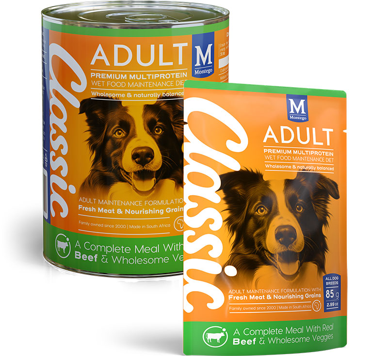 Montego Classic Wet Adult Dog Food Beef & Veggies Flavour - 385g