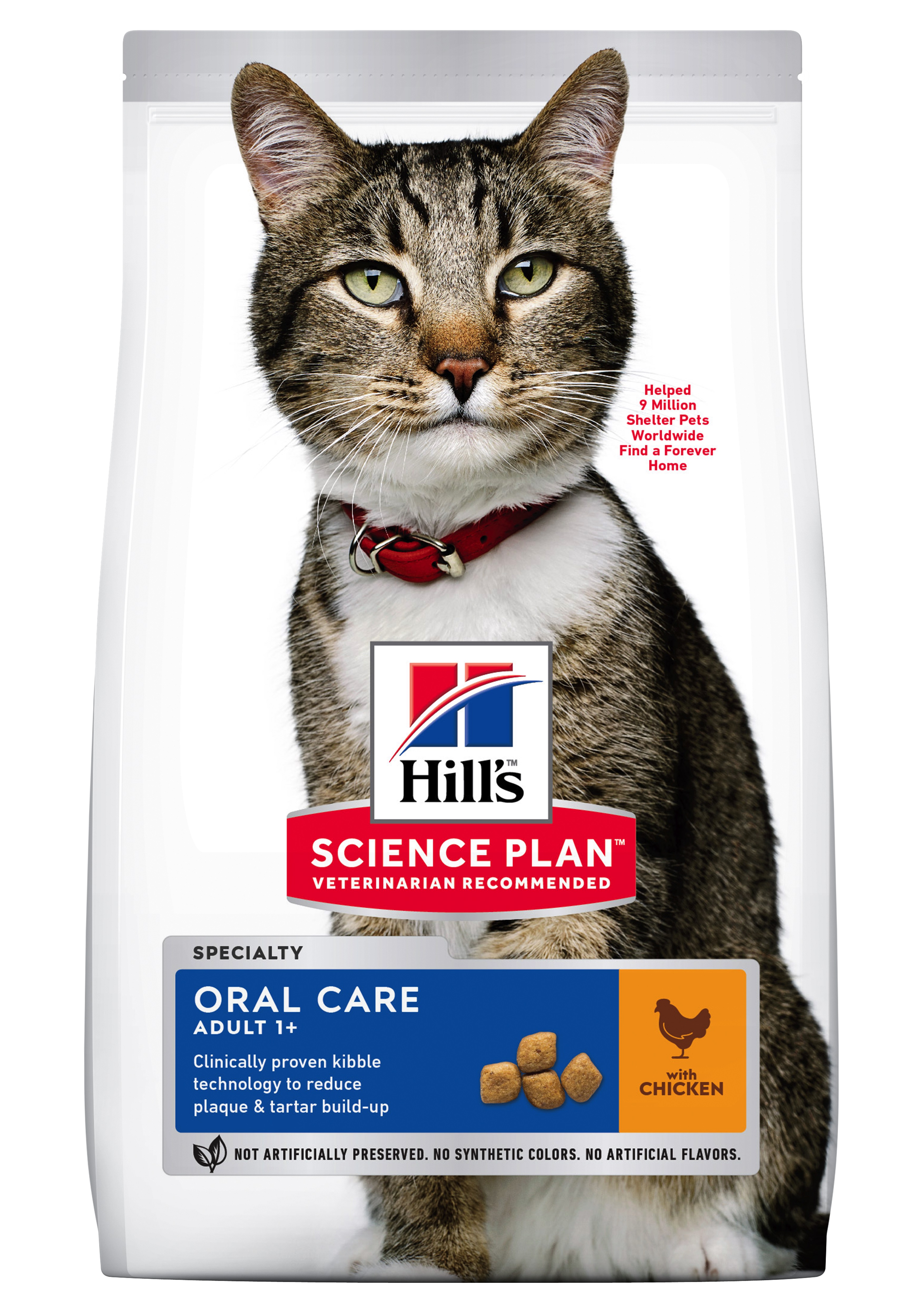 HILL'S SCIENCE PLAN Adult Oral Care Dry Cat Food Chicken Flavour - 1.5kg