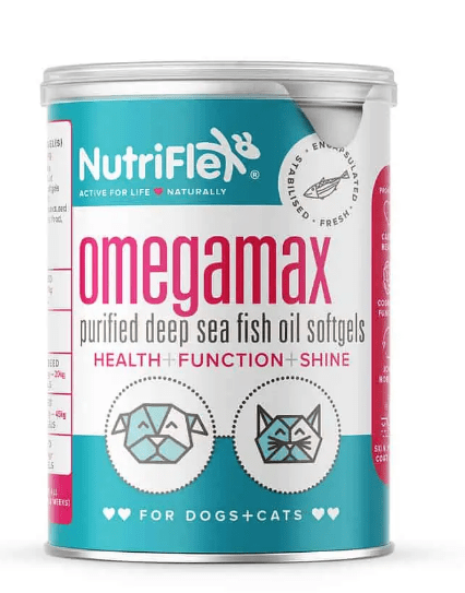 NUTRIFLEX OMEGAMAX FISH OIL FOR DOGS AND CATS 120 CAPSULES