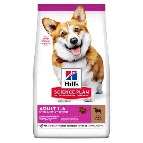 HILL'S SCIENCE PLAN Adult Small & Mini Dry Dog Food Lamb & Rice Flavour - 6kg