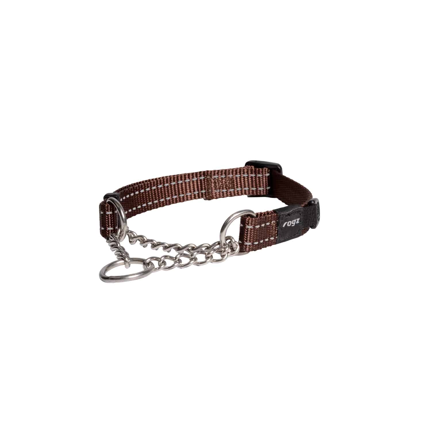 Rogz Control Collar Chain Chocolate Medium