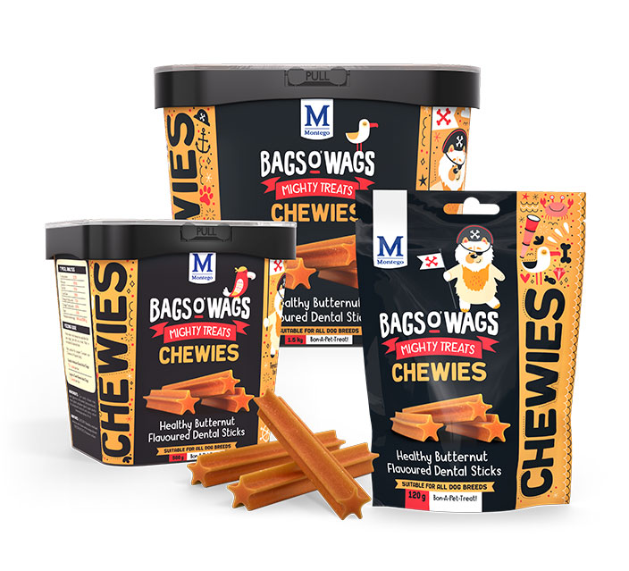 Montego Bags O' Wags Dental Sticks - 1 X 120g