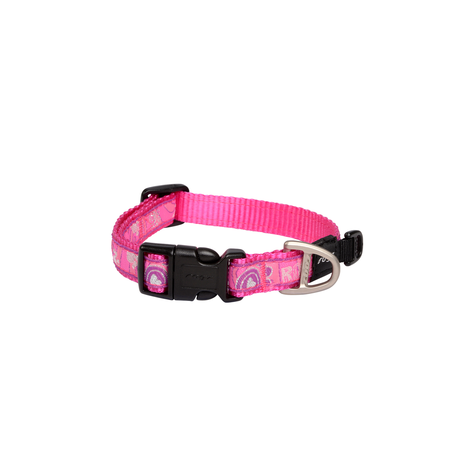 Rogz FancyDress Classic Collar Pink Paw (Medium)