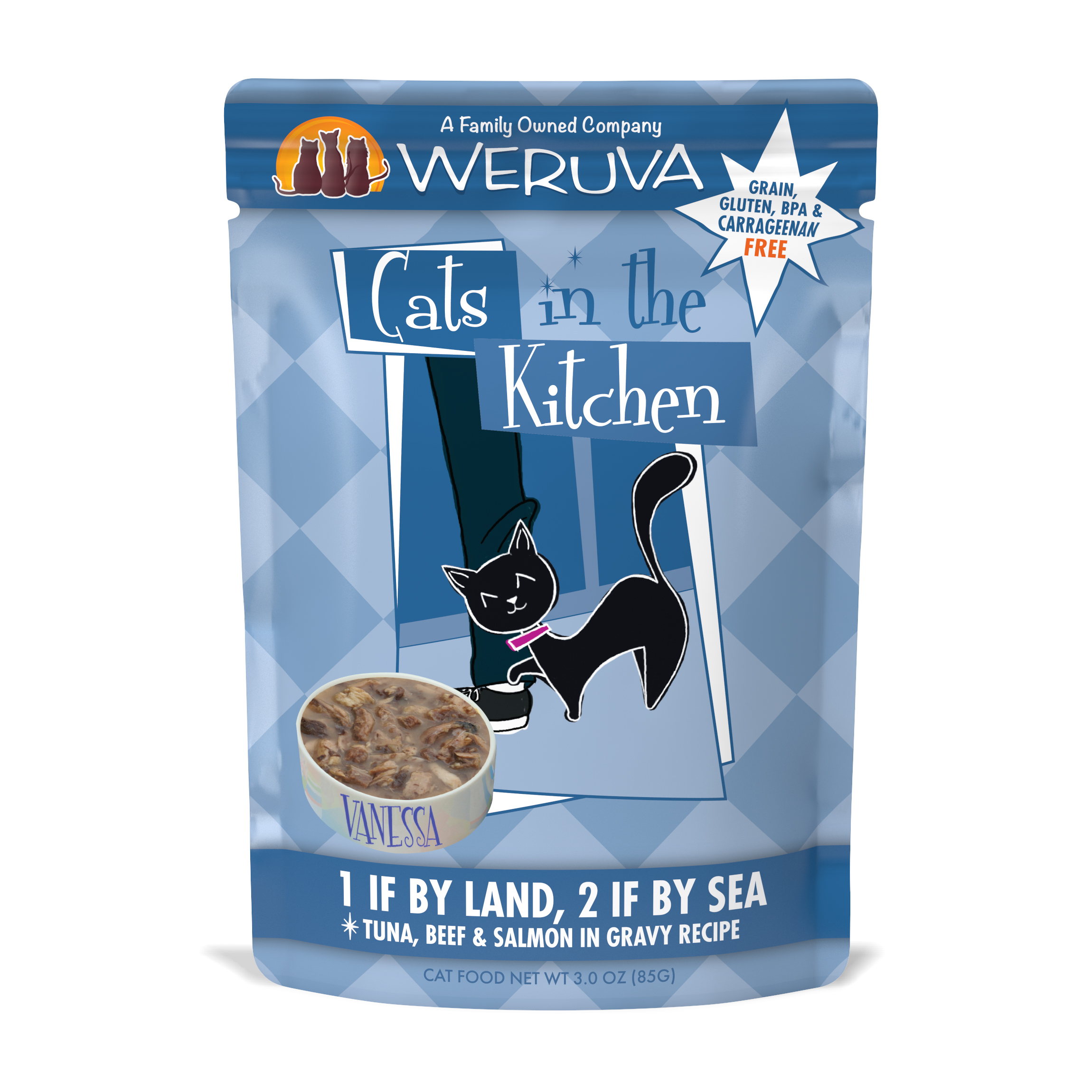  Weruva 1 If By Land, 2 If By Sea For Cats 85g 