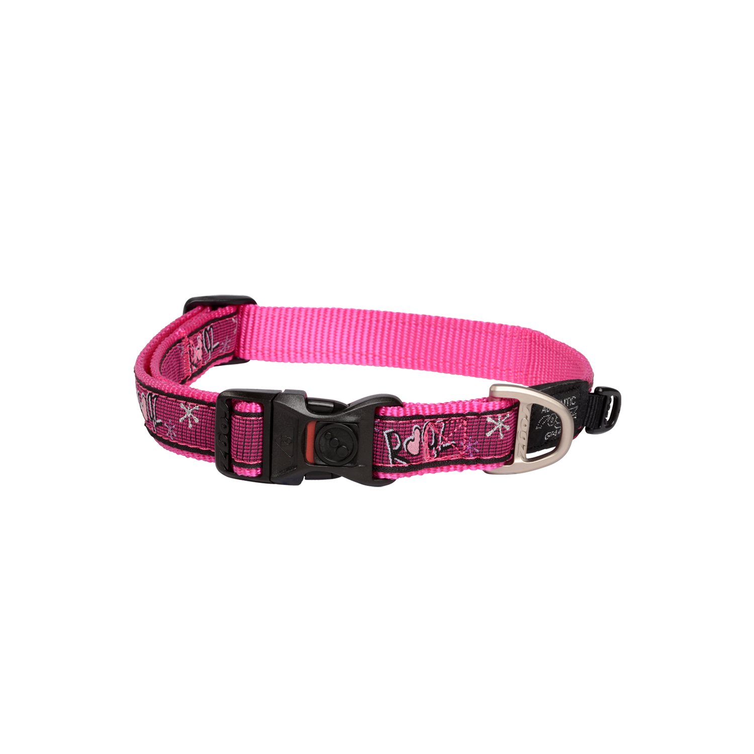 Rogz FancyDress Classic Collar Pink Love (Large)