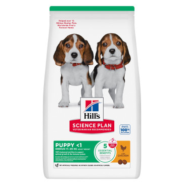 HILL'S SCIENCE PLAN Puppy Medium Dry Dog Food Chicken Flavour - 12kg