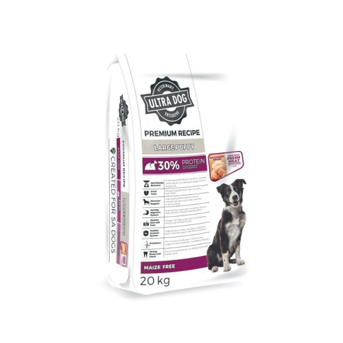 ULTRA PREMIUM  PUPPY LARGE BREED CHICKEN DOG FOOD - 20KG