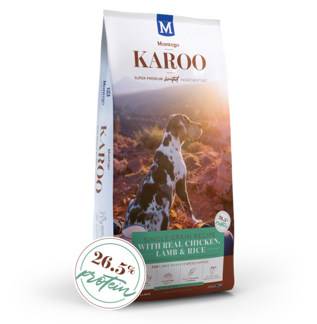 Montego Karoo Chicken & Lamb Large Puppy Food- 20kg