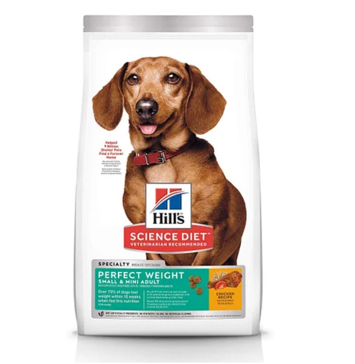 HILL'S SCIENCE PLAN Adult Perfect Weight Small & Mini Dry Dog Food Chicken Flavour - 1.5kg