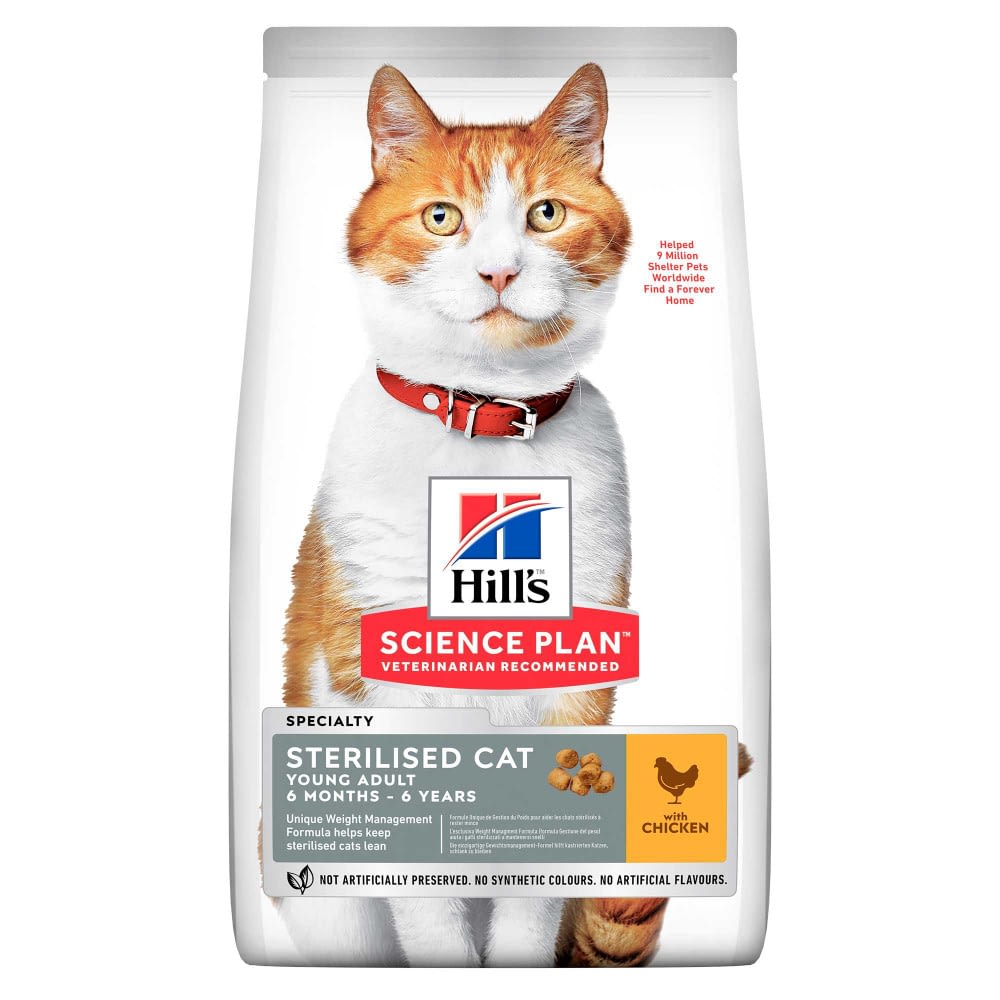 HILL'S SCIENCE PLAN Sterilised Cat Adult Dry Cat Food Chicken Flavour - 1.5kg