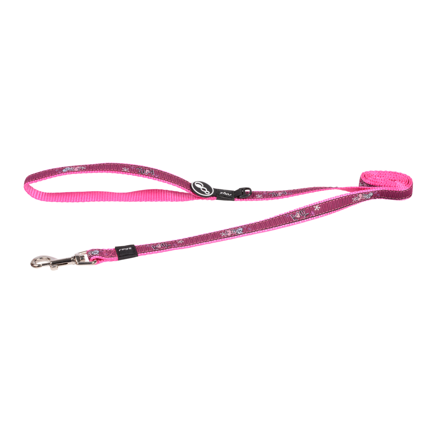 Rogz FancyDress Classic Lead Pink Love (Medium)