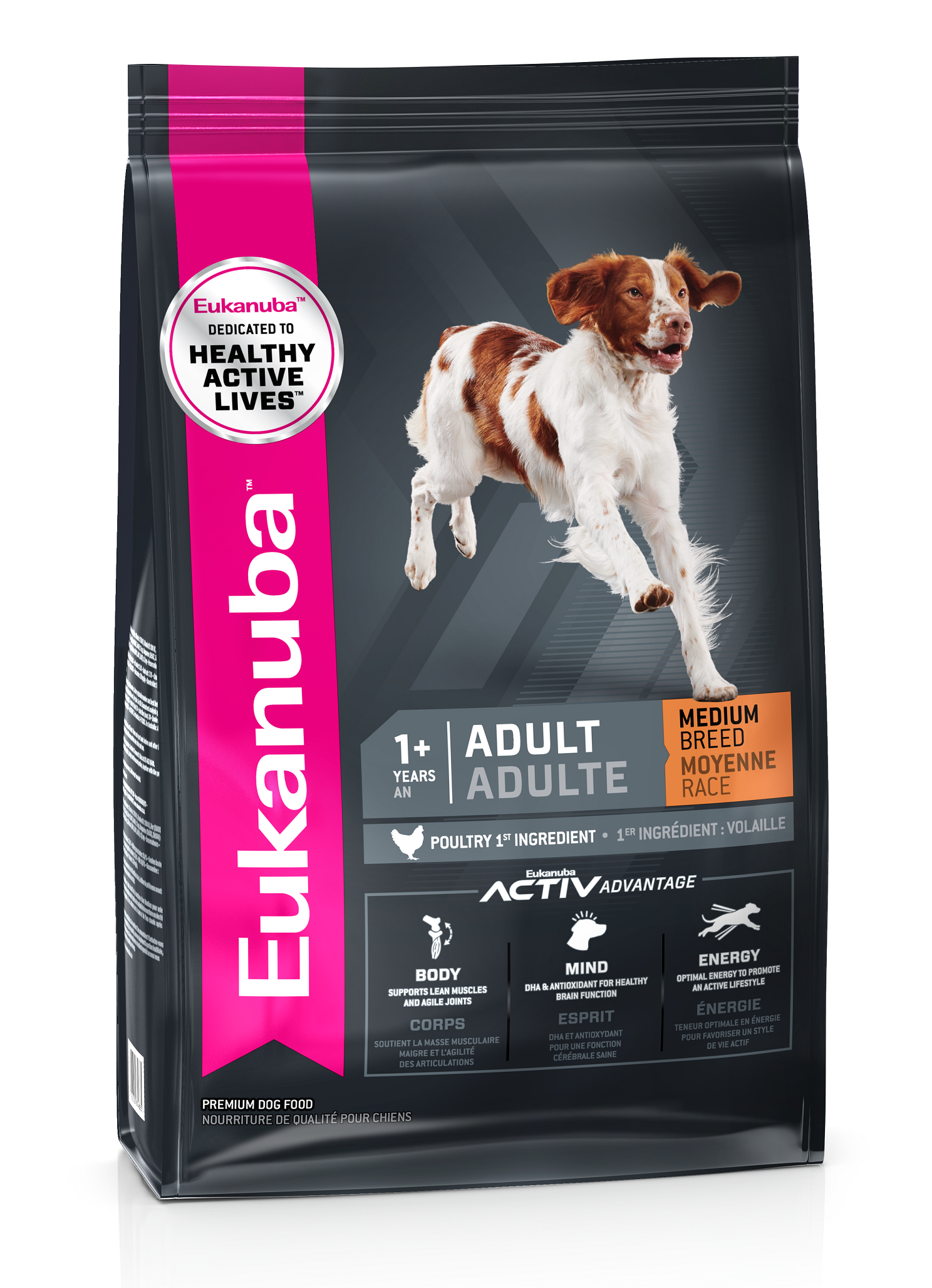 Eukanuba Medium Breed Adult Dry Dog Food chicken Flavour 15kg