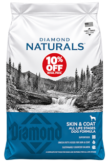 Diamond Naturals Skin and Coat Salmon and Potato Dog Food - 15kg