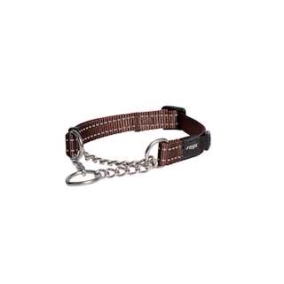 Rogz Control Collar Chain Chocolate Medium