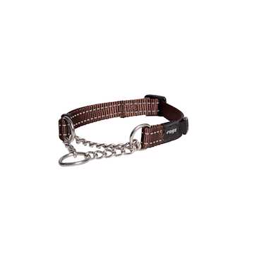 Rogz Control Collar Chain Chocolate Medium