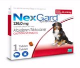 NEXGARD 25-50KG (RED) X-LARGE CHEWABLE Singles