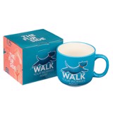 Furside - Walk Your Worries Away - Blue Ceramic Coffee Mug