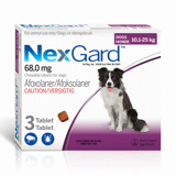 NEXGARD 10-25KG (PURPLE) LARGE CHEWABLE (Pack of 3)