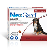 NEXGARD 25-50KG (RED) X-LARGE CHEWABLE (Pack Of 3)