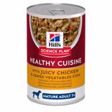 Hill's Science Plan Mature Adult 7+ Dog Food Roasted Chicken & Carrot & Spinach Stew - 354g